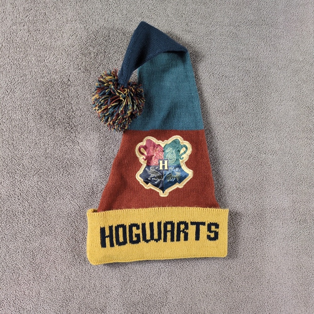 Harry Potter Beanie Hogwarts 18in Knit Wizarding World Pom Unisex Christmas